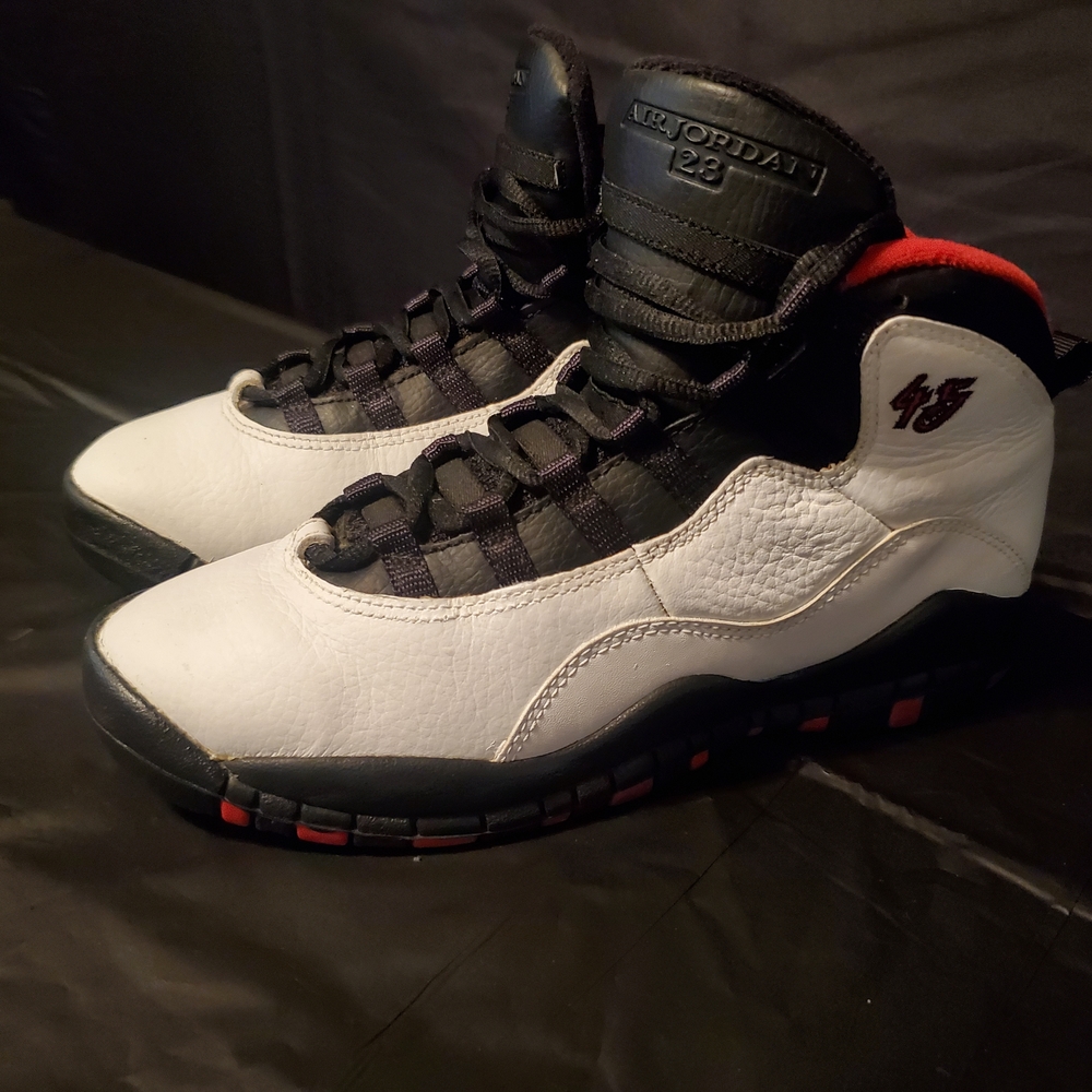 Jordan 10 Retro White and Black Men's Shoes